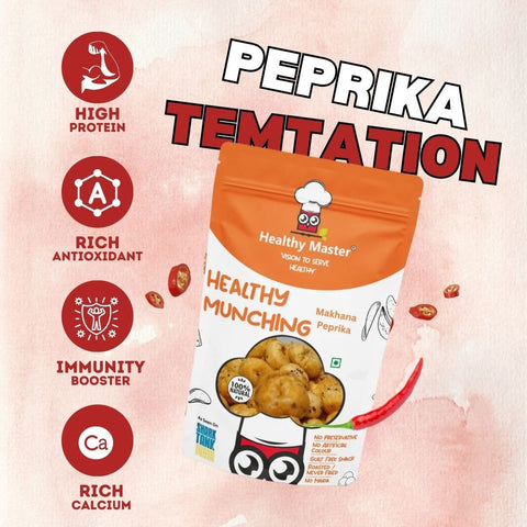 Healthy Master Crispy Fox Nuts |Makhana | Peprika Flavour